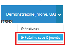Pašalinti savę iš įmonės